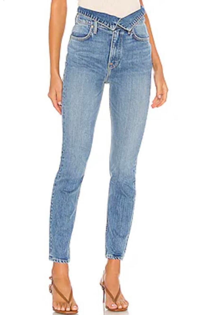 GRLFRND Skinny Leg Nadine Skinny High Rise Jeans In Now You Know Size 26